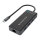 CONCEPTRONIC 7-1 Dock USB-C->2xHDMI/3xUSB-A/GbE/+ 25cm gr