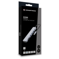 CONCEPTRONIC 7-1 Dock USB-C->HDMI/3xUSB-A/SD/TF/+ 25cm gr