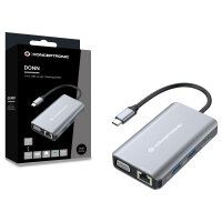 CONCEPTRONIC 7-1 Dock USB-C->HDMI/3xUSB-A/VGA/+ 25cm gr