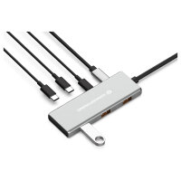 CONCEPTRONIC 7-1 Dock USB-C->3xUSB-C/3xUSB-A/+ 25cm gr