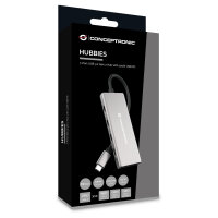 CONCEPTRONIC 7-1 Dock USB-C->3xUSB-C/3xUSB-A/+ 25cm gr