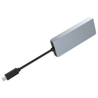 CONCEPTRONIC 6-1 Dock USB-C->HDMI/USB-A/GbE/AUX/+ 18cm gr