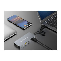 CONCEPTRONIC 6-1 Dock USB-C->HDMI/USB-A/GbE/AUX/+ 18cm gr