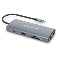 CONCEPTRONIC 10-1 Dock USB-C->HDMI/2xUSB-C/3xUSB-A/+...