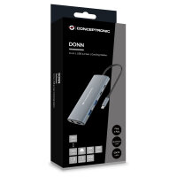 CONCEPTRONIC 10-1 Dock USB-C->HDMI/2xUSB-C/3xUSB-A/+ 20cm gr