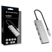 CONCEPTRONIC 4-1 Dock USB-C->3xUSB-C/100WPD 25cm gr