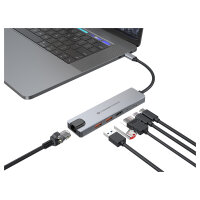 CONCEPTRONIC 6-1 Dock USB-C->HDMI/2xUSB-A/USB-C/+ 25cm si