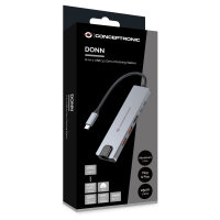 CONCEPTRONIC 6-1 Dock USB-C->HDMI/2xUSB-A/USB-C/+ 25cm si