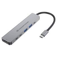 CONCEPTRONIC 6-1 Dock USB-C->HDMI/2xUSB-A/2xUSB-C/+...