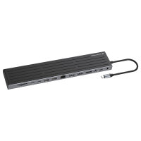 CONCEPTRONIC 14-1 Dock USB-C->2xHDMI/DP/2xUSB-C/+ 18cm sw