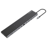 CONCEPTRONIC 14-1 Dock USB-C->2xHDMI/DP/2xUSB-C/+ 18cm sw