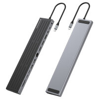 CONCEPTRONIC 14-1 Dock USB-C->2xHDMI/DP/2xUSB-C/+ 18cm sw