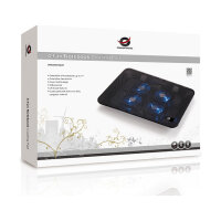 CONCEPTRONIC 4-Fan USB-A2.0 Laptop-Kühlpad 25Kg 15.6" sw