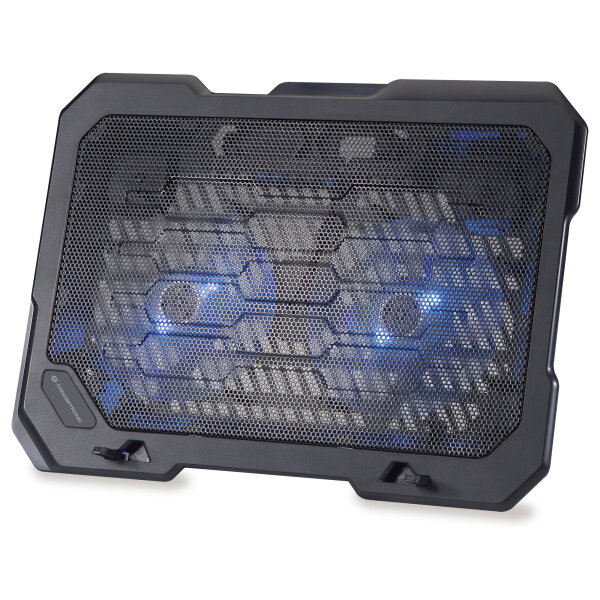 CONCEPTRONIC 2-Fan USB-A2.0 Laptop-Kühlpad 25Kg 15.6" sw