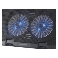 CONCEPTRONIC 2-Fan USB-A2.0 Laptop-Kühlpad 30Kg 17" sw
