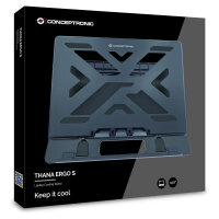 CONCEPTRONIC Laptop-Kühlpad 50Kg ERGO 15.6" sw