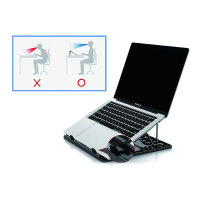 CONCEPTRONIC Laptop-Kühlpad 50Kg ERGO 15.6" gr
