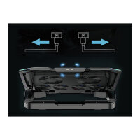 CONCEPTRONIC 6-Fan USB-A2.0 Laptop-Kühlpad 30Kg RGB 17" sw