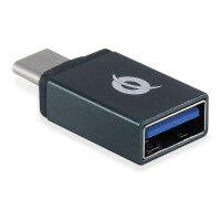 CONCEPTRONIC 4-Port Hub USB-A3.0/-C Adap.->4xA3.0 o.Netz. sw