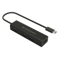 CONCEPTRONIC 4-Port Hub USB-C3.2Gen1->4xA3.0 o.Netz. sw