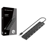 CONCEPTRONIC 7-Port Hub USB-A2.0->7xA2.0/DC o.Netz. sw