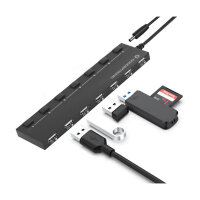 CONCEPTRONIC 7-Port Hub USB-A2.0->7xA2.0/DC o.Netz. sw