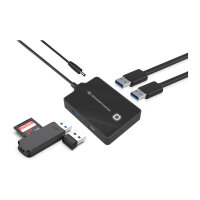 CONCEPTRONIC 4-Port Hub USB-A3.0->3xA2.0/A3.0/DC o.Netz. sw