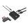 CONCEPTRONIC 4-Port Hub USB-A3.0->3xA2.0/A3.0/DC o.Netz. sw