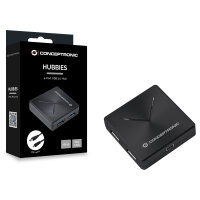 CONCEPTRONIC 4-Port Hub USB-A3.0/Mini-B ->4xA3.0 o.Netz. sw