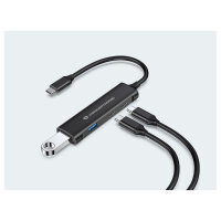 CONCEPTRONIC 4-Port Hub USB-C3.2Gen1->2xA3.0/2xC o.Netz. sw