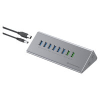 CONCEPTRONIC10-Port Hub USB-A3.0/-C Adap.->6xA3.0+m.Netz. gr