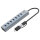CONCEPTRONIC 7-Port Hub USB-A3.0/-C Adap.->7xA3.0 m.Netz. gr