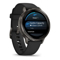 Garmin Venu 4 41mm Silikon-Armb. schwarz/schiefergr