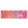 Deltaco Gaming Tastatur USB, RGB pink
