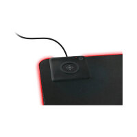Deltaco RGB Mauspad m. Wireless Charger/RGB