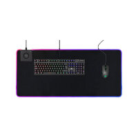 Deltaco RGB Mauspad m. Wireless Charger/RGB