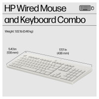HP 225 Wired Mouse and KB G2 US engl. QWERTY