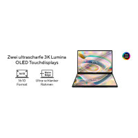 ASUS Zenbook Duo UX8406CA-PZ195X Core Ultra 9 285H 32GB/2TB 14" WQXGA+ OLED Touch Win11 Pro