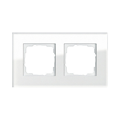 GIRA - Esprit - Rahmen 2-fach *Glas weiß*