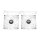 140mm Thermaltake CT140 Reverse ARGB Sync PC Cooling Fan White 2 Pack