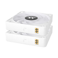 120mm Thermaltake CT120 EX ARGB Sync PC Cooling Fan White 3 Fan Pack