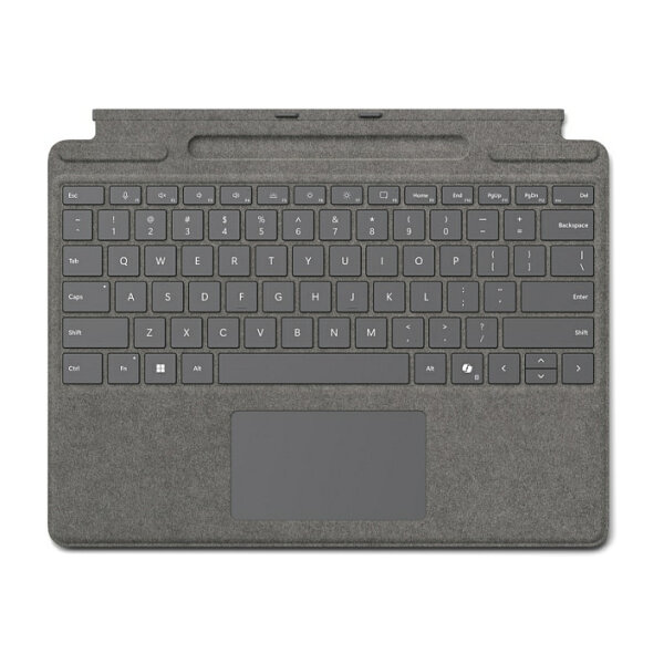 Microsoft Surface Pro 10/11/FB Keyboard + Copilot Taste - Alcantara Platin