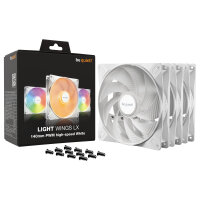 140mm be quiet! LIGHT WINGS LX PWM high-speed White Triple-Pack