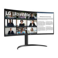 86,4cm/34" (3440x1440) LG 34WR55QK-B 21:9 VA 5ms 100Hz HDMI DisplayPort USB-C USB VESA Curved PBP Black