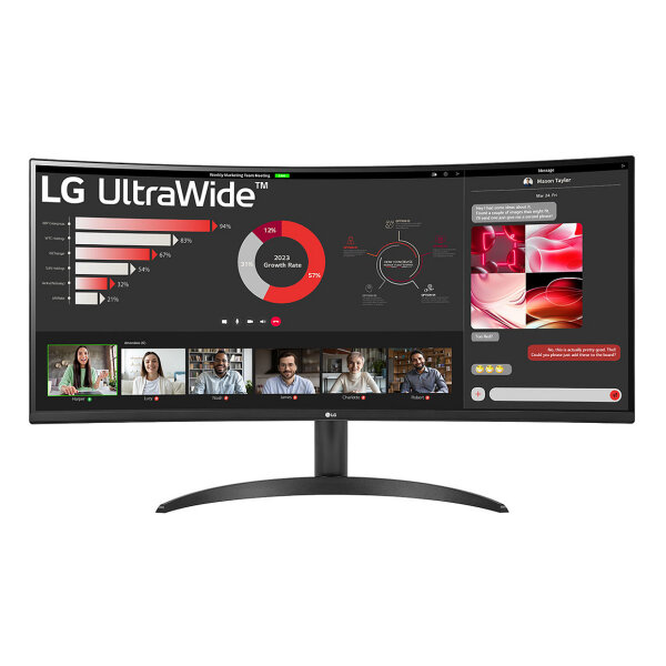 86,42cm/34" (3440x1440) LG 34WR50QK-B Ultra Wide Curved 100 Hz HDR10 5ms 2xHDMI DP
