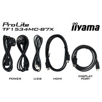 IIYAMA 38.0cm (15") TF1534MC-B7X 4:3 M-Touch HDMI+DP