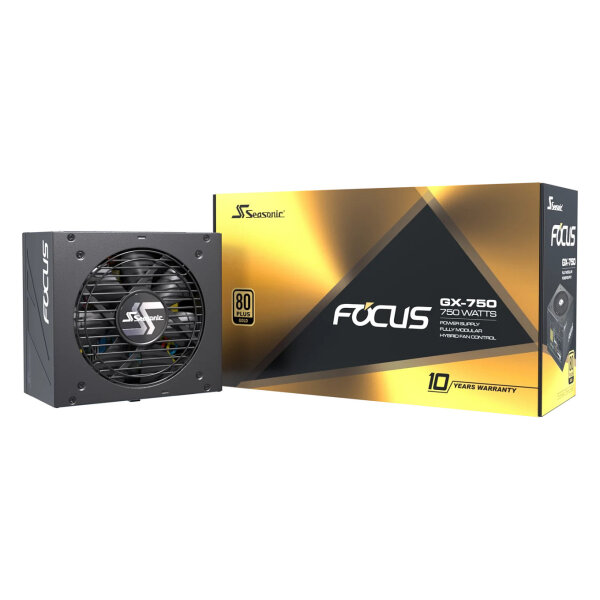 750W Seasonic FOCUS GX-750 ATX 3.1 80+ Gold