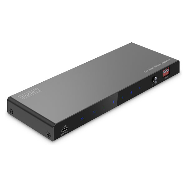 DIGITUS Splitter HDMI 1x4 8K/60Hz Toslink,Stereo,EDID Contr.