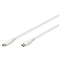 DIGITUS USB 2.0 Kabel Typ C -C Silikon St/St 0,5m weiß