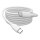 DIGITUS USB 2.0 Kabel Typ C -C Silikon St/St 0,5m weiß